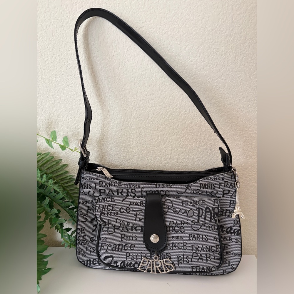 Paris France Handbag with Eiffel Tower Charm